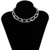 Lacteo Neo Gothic Geometric Rhombus O Shape Choker Necklace For Women  Trendy Neck Clavicle Chain Jewelry Necklace