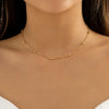 Lacteo Trendy Gold Color Petals Shape Short Neck Chain Necklace Choker for Women Jewelry Collar Clavicle Necklaces Gifts Party