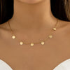 Lacteo Trendy Gold Color Petals Shape Short Neck Chain Necklace Choker for Women Jewelry Collar Clavicle Necklaces Gifts Party