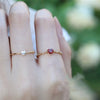 Liemjee Real S925 Sterling Silver Inlaid Love Ruby Wedding Ring    Jewelry For Women Feature Charm Girlfriend Gift