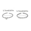 Love open ring 2-piece set Korean personality design sense ring  temperament jewelry real gold plating heart