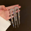 Luxury Bow Pearl Tassel Earrings for Women Bijoux Trendy Bridal Drop Dangling Earrings Statement High Jewelry Gifts
