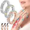 Cubic Zirconia Cross Rings for Women Slimming Health Care Weight Loss Ring Engagement Wedding Couple Gifts Charm Jewelry