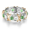 Cubic Zirconia Cross Rings for Women Slimming Health Care Weight Loss Ring Engagement Wedding Couple Gifts Charm Jewelry