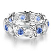 Cubic Zirconia Cross Rings for Women Slimming Health Care Weight Loss Ring Engagement Wedding Couple Gifts Charm Jewelry