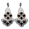 Luxury Designer Oversize Geometric Earrings Pendant Bridal Accessories Large Rhinestone Dangle Earrings Wedding Jewelry