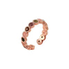 Luxury Exquisite Colored Small Zircon Rings for Women French Retro Crystal Stone Opening Ring Aesthetic Creative Wedding Jewelry