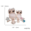 Opal Stone Cat Brooches For Women Elegant Rhinestone Cute Animal Owl Butterfly Flower Bee Lapel Pins Wedding Jewelry Gift