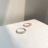 Rhinestone Rings for Woman Simple Hollow Joint Ring Wedding Party Elegant Jewelry Gifts