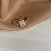 Rhinestone Rings for Woman Simple Hollow Joint Ring Wedding Party Elegant Jewelry Gifts