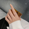 Rhinestone Rings for Woman Simple Hollow Joint Ring Wedding Party Elegant Jewelry Gifts