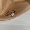 Rhinestone Rings for Woman Simple Hollow Joint Ring Wedding Party Elegant Jewelry Gifts