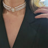 Vintage Three-layer Pearl Collar Choker,   In Trend Jewelry  Woman's Choker Necklace on the Neck Party Gift