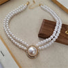 Vintage Three-layer Pearl Collar Choker,   In Trend Jewelry  Woman's Choker Necklace on the Neck Party Gift