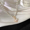 Vintage Three-layer Pearl Collar Choker,   In Trend Jewelry  Woman's Choker Necklace on the Neck Party Gift