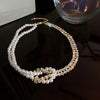 Vintage Three-layer Pearl Collar Choker,   In Trend Jewelry  Woman's Choker Necklace on the Neck Party Gift
