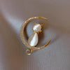 Yellow Enamel Sunflower Brooches For Women Rhinestone Plant Daisy Moon Flower Lapel Pins Clothes Badge Gorgeous Jewelry
