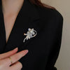 Yellow Enamel Sunflower Brooches For Women Rhinestone Plant Daisy Moon Flower Lapel Pins Clothes Badge Gorgeous Jewelry