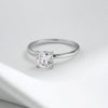 MODIAN 1CT Moissanite Ring Delicate Square Cushion Cut Lab Diamond Ring 925 Sterling Silver Wedding Statement Jewelry For Women