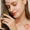MODIAN New Pure 925 Sterling Silver Rings for Women Dating Party Daily-Life Sky Blue Zirconia Ring Fine Jewelry Gift Bijoux
