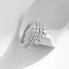 MODIAN 925 Sterling Silver Classic Sparkling High Level Zirconia Trendy Finger Ring Party Luxury Wedding Jewelry For Women Gift
