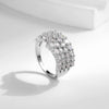 MODIAN 925 Sterling Silver Classic Sparkling High Level Zirconia Trendy Finger Ring Party Luxury Wedding Jewelry For Women Gift