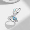 MODIAN 925 Sterling Silver Colorful Enamel Zirconia Signet Finger Ring For Women Daily Accessories Fine Jewelry