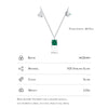 MODIAN 925 Sterling Silver Constellation Virgo Symbol Brand Necklace Chain Dazzling Shiny Square CZ Pendant Fine Jewelry