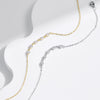 MODIAN 925 Sterling Silver Dainty Simple Shiny Stackable Bracelet For Women White Gold Plated Link Chain Trendy Jewelry