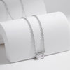 MODIAN 925 Sterling Silver Delicate Emerald Cut Rectangle CZ Pendant Necklace For Women Wedding Party Fine Jewelry Gift
