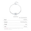 MODIAN 925 Sterling Silver Double Layer Flowers Hearts CZ Romantic Bracelet Luxury Adjustable Chain Link for Women Jewelry