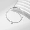 MODIAN 925 Sterling Silver Elastic Adjustable Simple Beads Bracelets Charm Hearts Stackable Fine Jewelry For Women Female Gifts