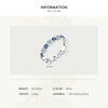 MODIAN 925 Sterling Silver Enamel Blue Eyes Ring For Women Romantic Heart Stackable Ring Fine Jewerlry Birthday Gifts