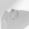 MODIAN 925 Sterling Silver Exquisite Sparkle Moonstone Adjustable Rings For Women Heart Free Size Rings Fine Jewelry