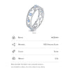MODIAN 925 Sterling Silver Blue Opal Ring Original Hollow Out Charming Female Stacking Rings For Women Fine Jewelry