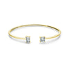 MODIAN 925 Sterling Silver Luxury Asymmetry Sparkling AAAAA Zirconia Open Size Bangle Bracelet For Women Wedding Fine Jewelry