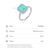 MODIAN 925 Sterling Silver Luxury Paraiba Tourmaline Rings For Women Wedding Engagement Band Fine Jewelry Anniversary Gifts