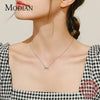MODIAN 925 Sterling Silver Natural Turquoise Romantic Infinite Love Pendant Necklace For Women Valentine's Day Gifts Jewelry