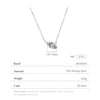 MODIAN 925 Sterling Silver Oblique Rhombic CZ Pendant Necklace Trendy Stackable Neck Chain for Women Wedding Fine Jewelry