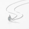 MODIAN 925 Sterling Silver Rhombus Sparkling Zirconia Pendant Necklace Trendy Gold Color Link Chain For Women Fine Jewelry Gifts
