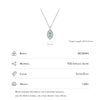 MODIAN 925 Sterling Silver Rhombus Sparkling Zirconia Pendant Necklace Trendy Gold Color Link Chain For Women Fine Jewelry Gifts