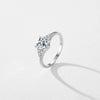 MODIAN 925 Sterling Silver Romantic Heart Love Finger Ring Pave Setting CZ Band For Women Wedding Engagement Anniversary Gift