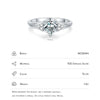 MODIAN 925 Sterling Silver Romantic Heart Love Finger Ring Pave Setting CZ Band For Women Wedding Engagement Anniversary Gift