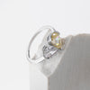 MODIAN 925 Sterling Silver Romantic Hearts Ring Delicate Water Drop CZ Stone Finger Ring For Women Wedding Fine Jewelry Gift