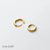 MODIAN 925 Sterling Silver Simple Circle Ear Buckle14mm - 18mm Platinum Plated Hypoallergenic Hoop Earrings For Women Jewelry