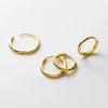 MODIAN 925 Sterling Silver Simple Circle Ear Buckle14mm - 18mm Platinum Plated Hypoallergenic Hoop Earrings For Women Jewelry