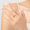 MODIAN 925 Sterling Silver Simple Classic Heart Love Dazzling Zirconia Ring For Women Wedding Platinum Plated Fine Jewelry Gifts