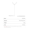 MODIAN 925 Sterling Silver Sparkling Gypsophila Y Shape Necklaces For Women Stars Choker Necklace Trendy Jewelry Gifts