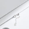 MODIAN 925 Sterling Silver Sparkling Gypsophila Y Shape Necklaces For Women Stars Choker Necklace Trendy Jewelry Gifts