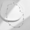 MODIAN 925 Sterling Silver Zircon Beads &Pearl Chain Necklaces Pendant For Women Fine Jewelry  Valentine’s Day Gifts